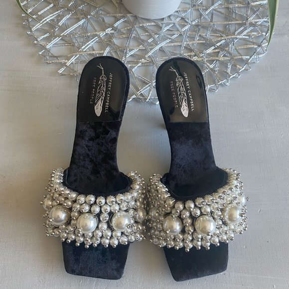 New Free People Jeffrey Campbell Portia Pearl Heels.     Size Us 6 - Picture 11 of 12